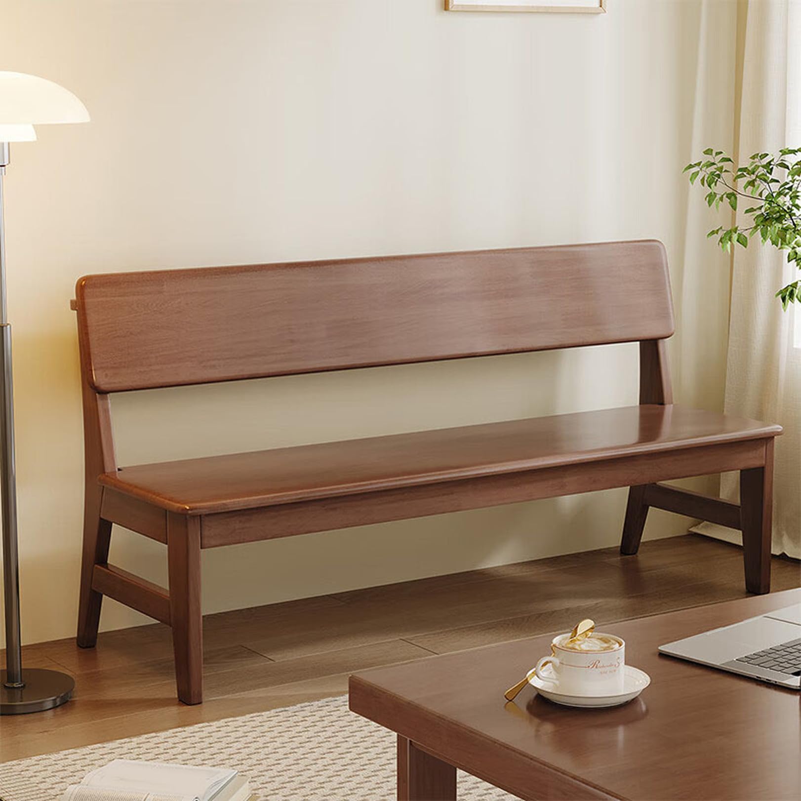 [Donahutt03] 背もたれ付き ダイニングベンチ 幅105cm 背付き ベンチ 2人掛け ダイニング ベンチ タイプ 単品 木製ベンチ 背付ベンチ 長椅子 ソファ ソファー 天然木 北欧 おしゃれ 120*33*86 ベンチ ベンチソファ 布 待合室 長椅子 待合用 腰掛 ダイニングチェア